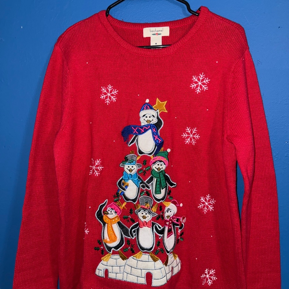 Bechamel Red Christmas Knitwear